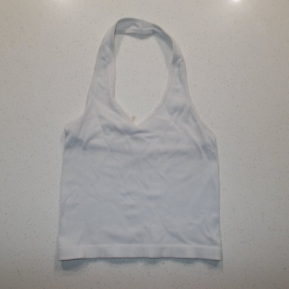 Cute white small halter top